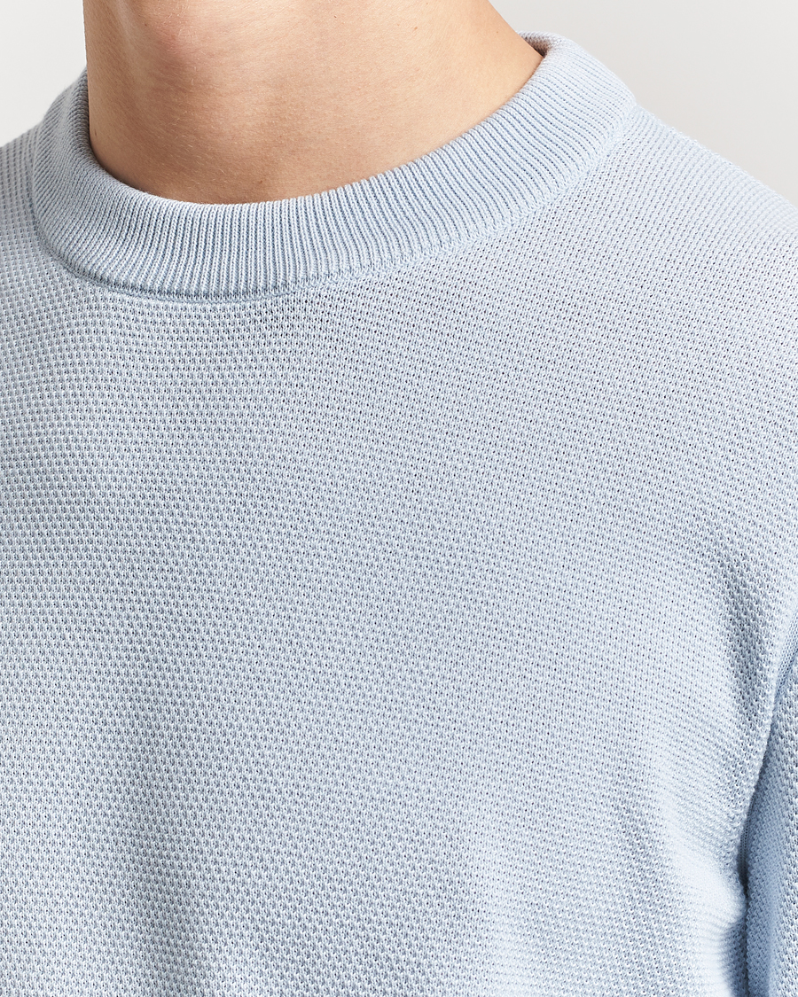 Herren | Pullover | BOSS BLACK | Ecaio Knitted Sweater Light Blue