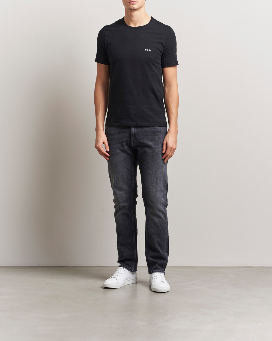 Herren | T-Shirts | BOSS BLACK | 3-Pack Crew Neck T-Shirt Black/White/Green