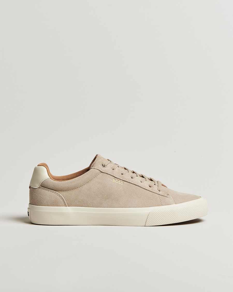Herren | BOSS BLACK Aiden Suede Sneaker Light Beige | BOSS BLACK | Aiden Suede Sneaker Light Beige