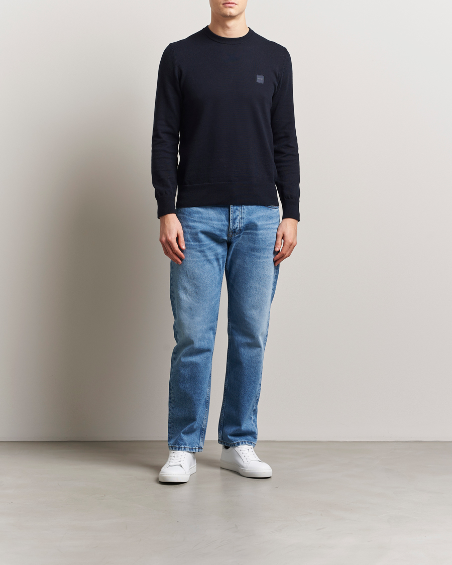 Herren | Pullover | BOSS ORANGE | Kanovano Knitted Sweater Dark Blue