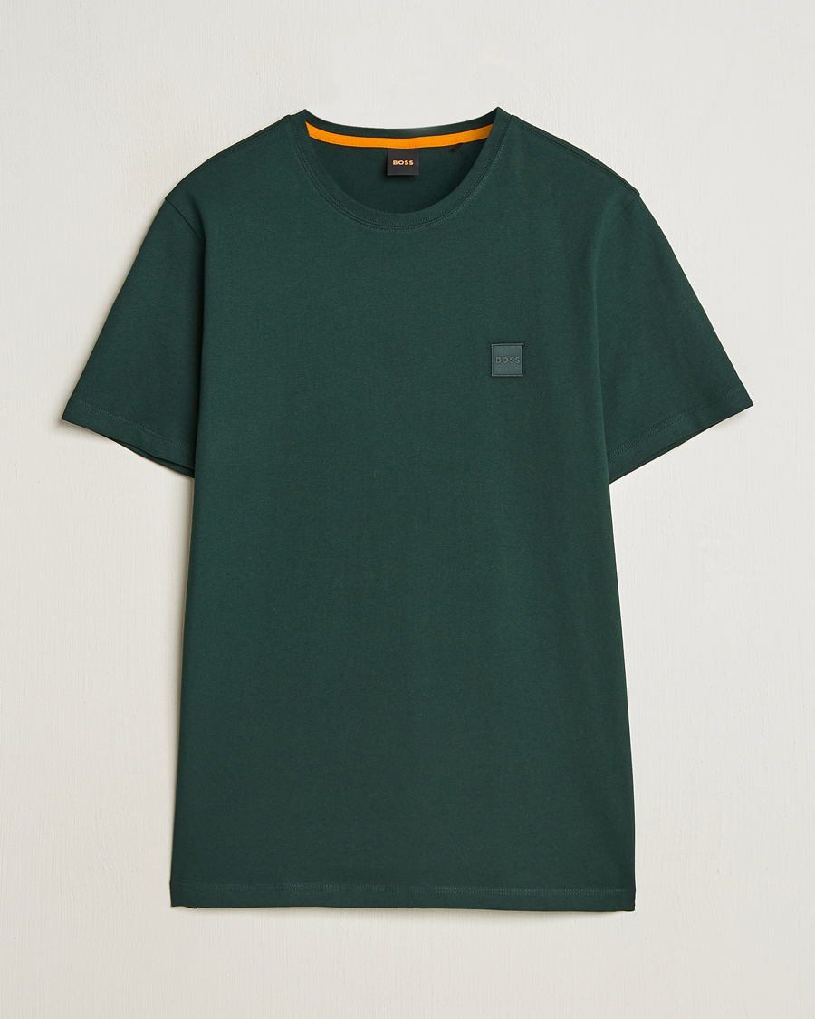 Herren | T-Shirts | BOSS ORANGE | Tales Logo Crew Neck T-Shirt Open Green