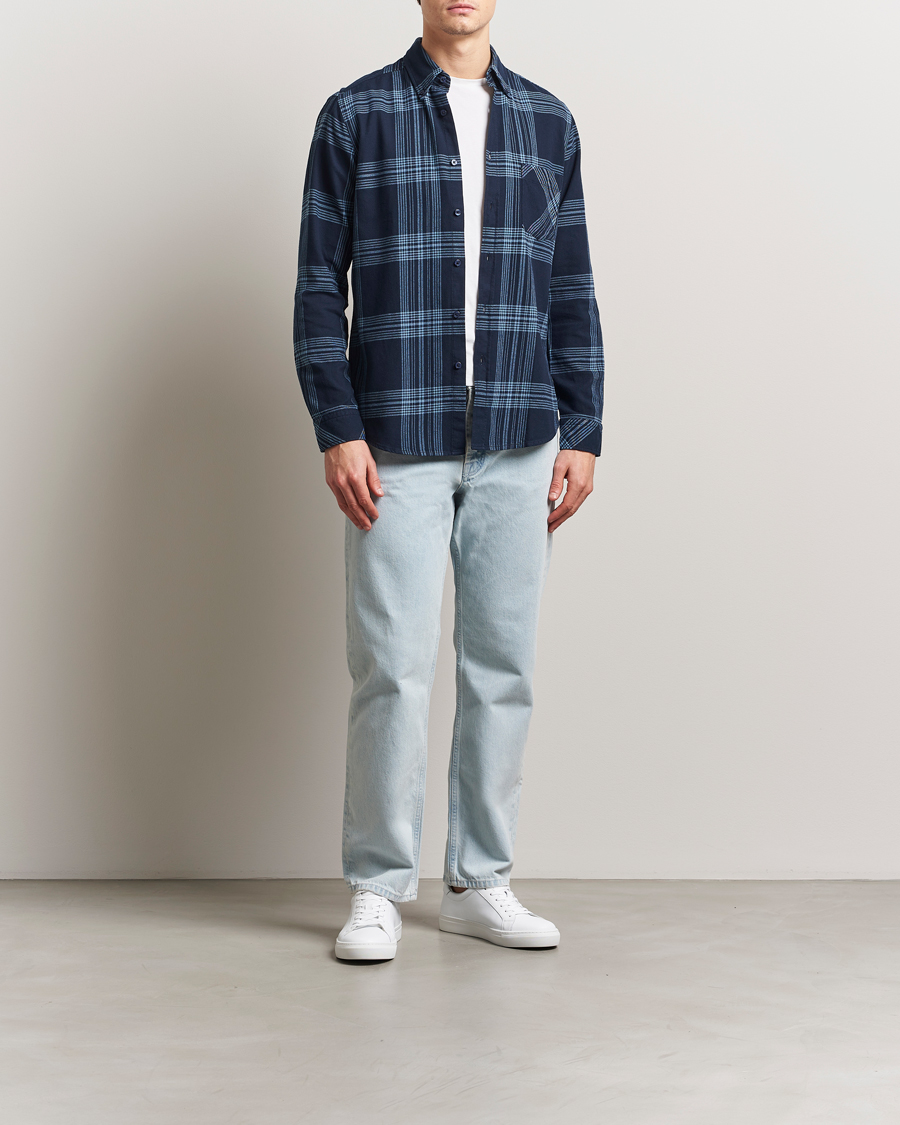 Herren | Hemden | BOSS ORANGE | Rickert Checked Shirt Dark Blue