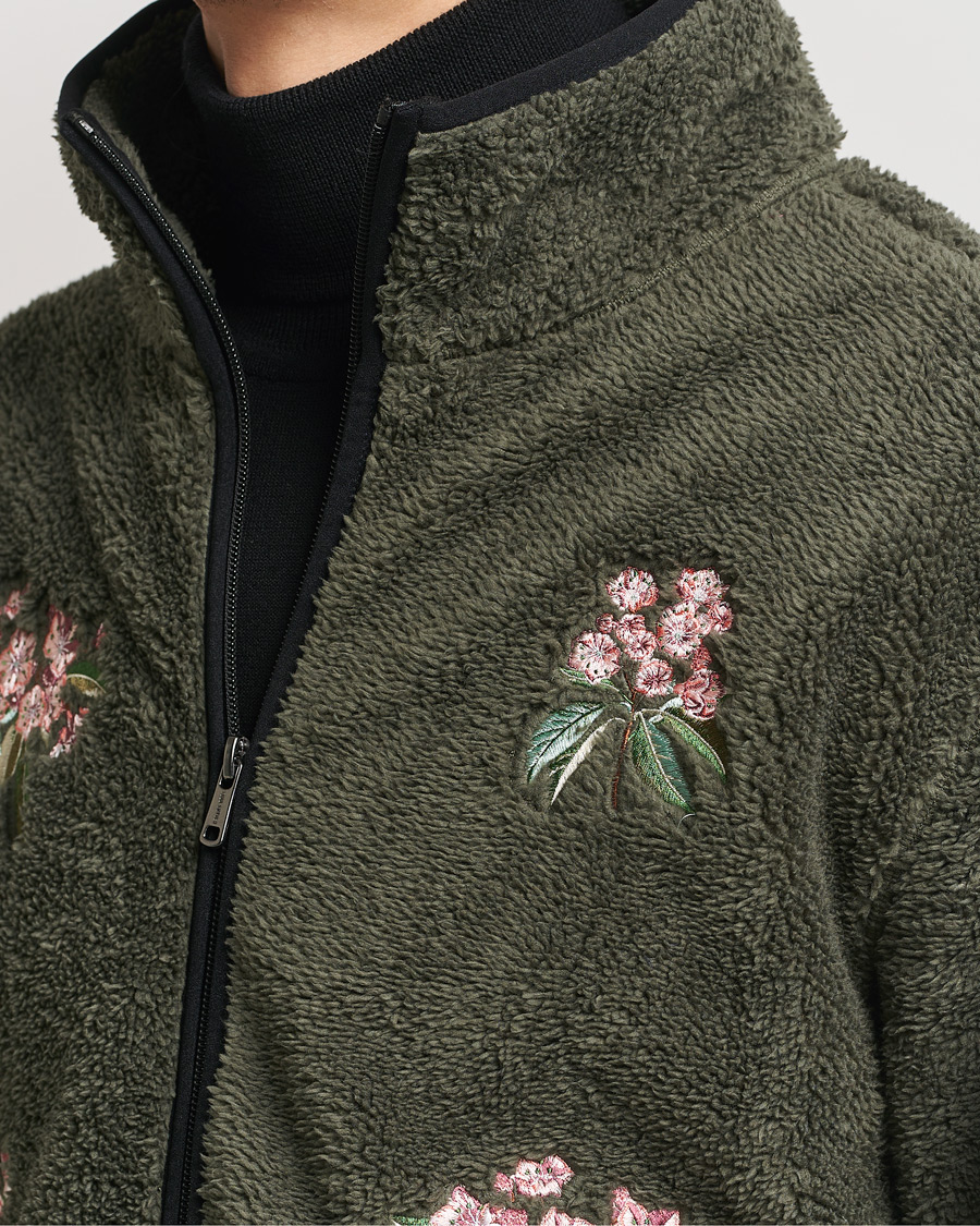 Herren | Pullover | Woolrich | Sherpa Fleece Full Zip by Todd Snyder Green