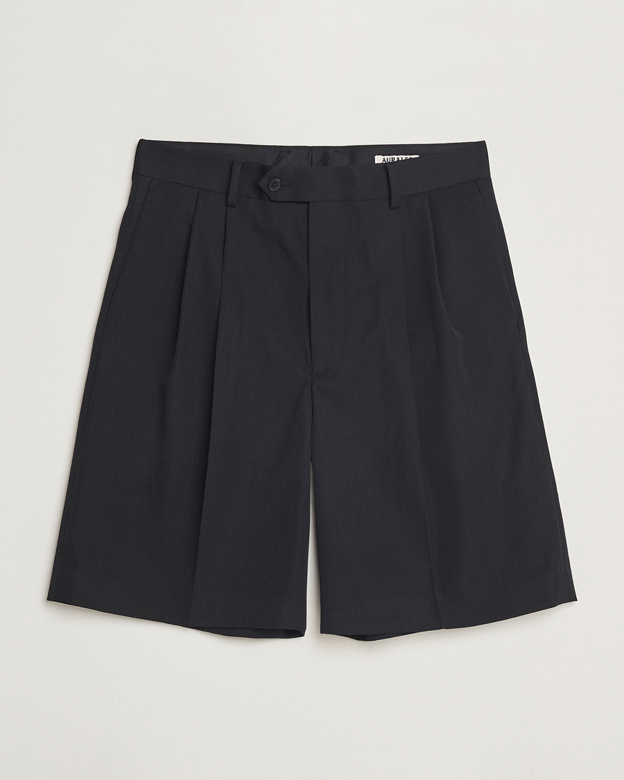 Herren | Shorts | Auralee | Light Wool Gabardine Shorts Black