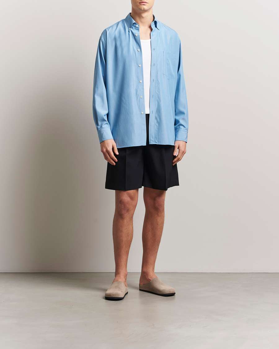 Herren | Shorts | Auralee | Light Wool Gabardine Shorts Black