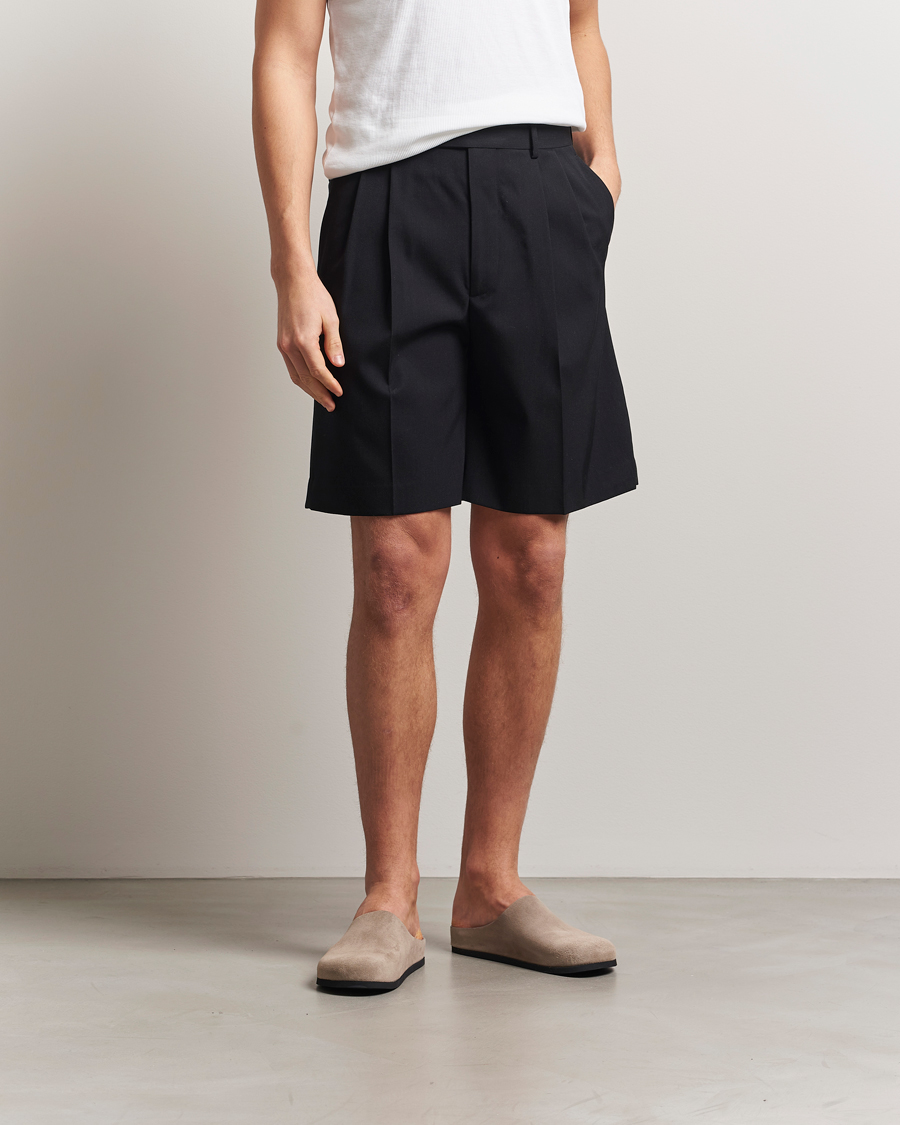 Herren | Shorts | Auralee | Light Wool Gabardine Shorts Black