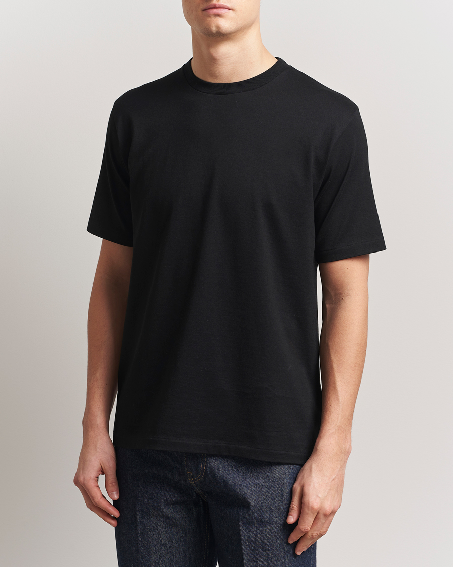 Herren | T-Shirts | Auralee | Luster Plating T-Shirt Black