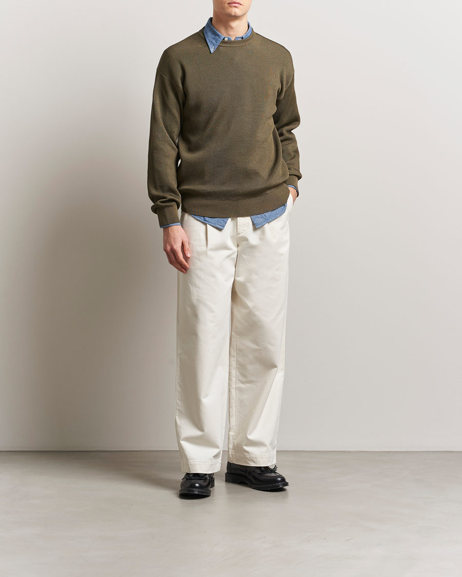 Herren | Hosen | Auralee | Washed Finx Chinos Ivory