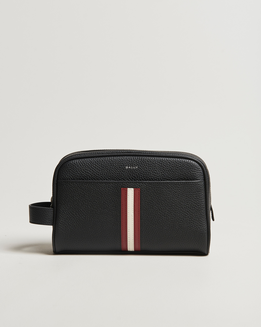 Herren | Bally RBN Leather Washbag Black | Bally | RBN Leather Washbag Black