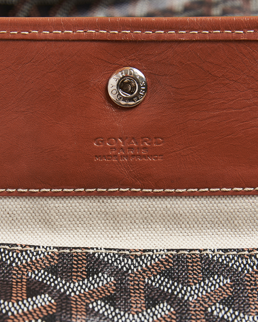 Herren | Goyard Pre-Owned Saint Louis PM Coated Canvas Tote Bag Brown | Goyard Pre-Owned | Saint Louis PM Coated Canvas Tote Bag Brown