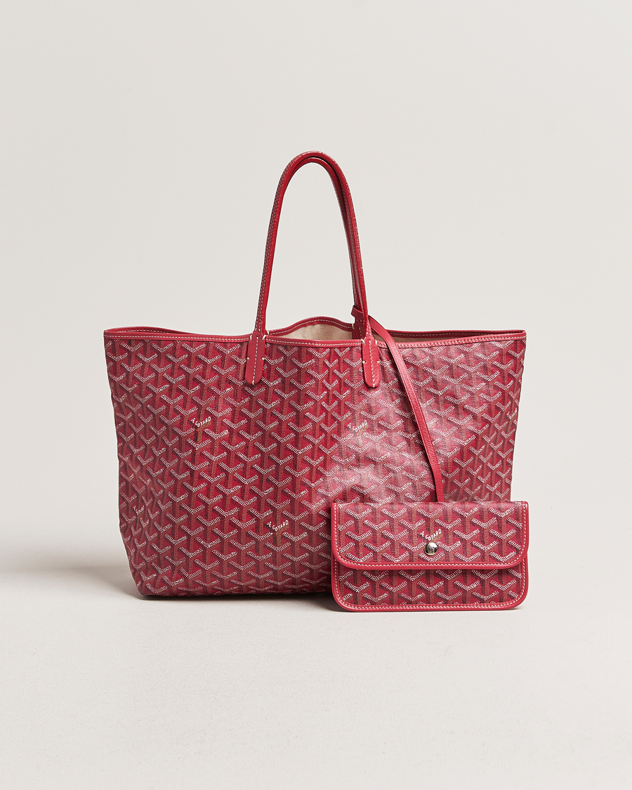 Herren | Goyard Pre-Owned Saint Louis PM Coated Canvas Tote Bag Pink | Goyard Pre-Owned | Saint Louis PM Coated Canvas Tote Bag Pink