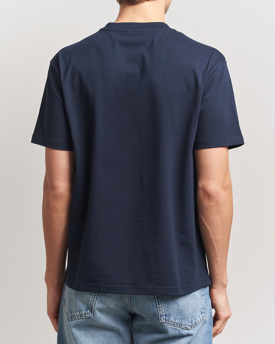 Herren | T-Shirts | A.P.C. | Oscar Embroidered T-Shirt Dark Navy