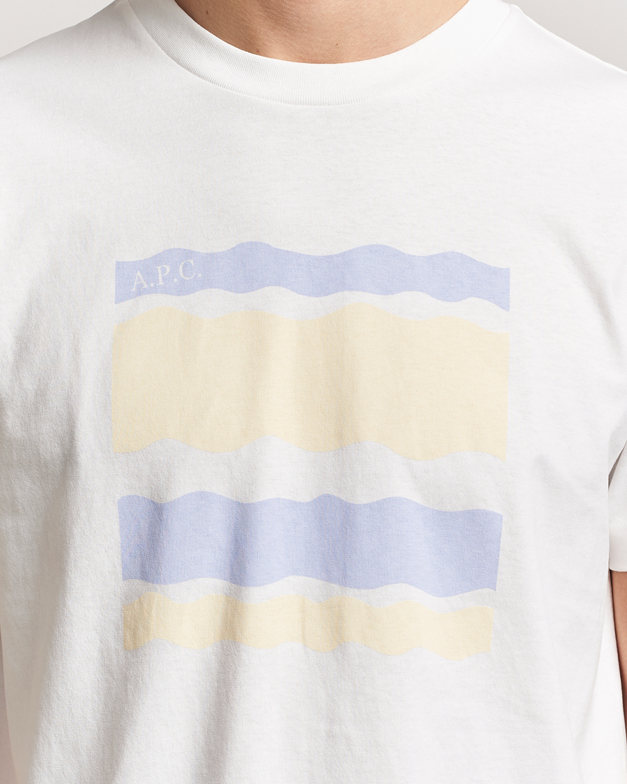 Herren | T-Shirts | A.P.C. | Malone Printed T-Shirt White