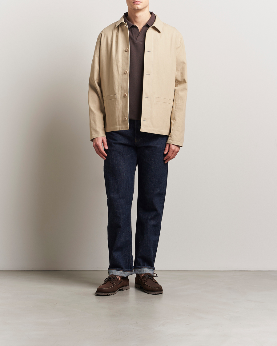 Herren | Jacken | A.P.C. | Rodney Textured Cotton Overshirt Beige