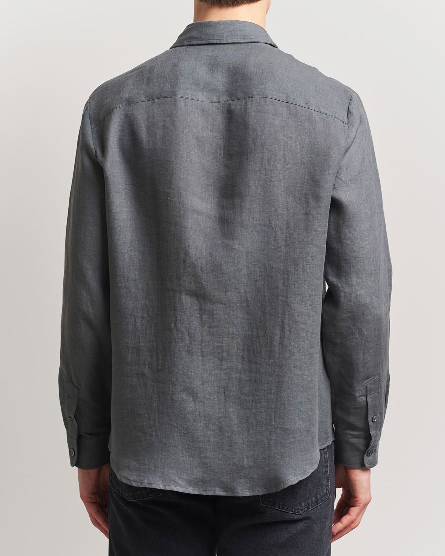 Herren | Hemden | A.P.C. | Cassel Linen Shirt Anthracite