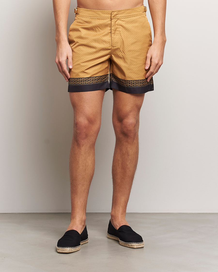 Herren | Badehosen | Orlebar Brown | Bulldog Gold Bullion Swimshorts Gold/Black