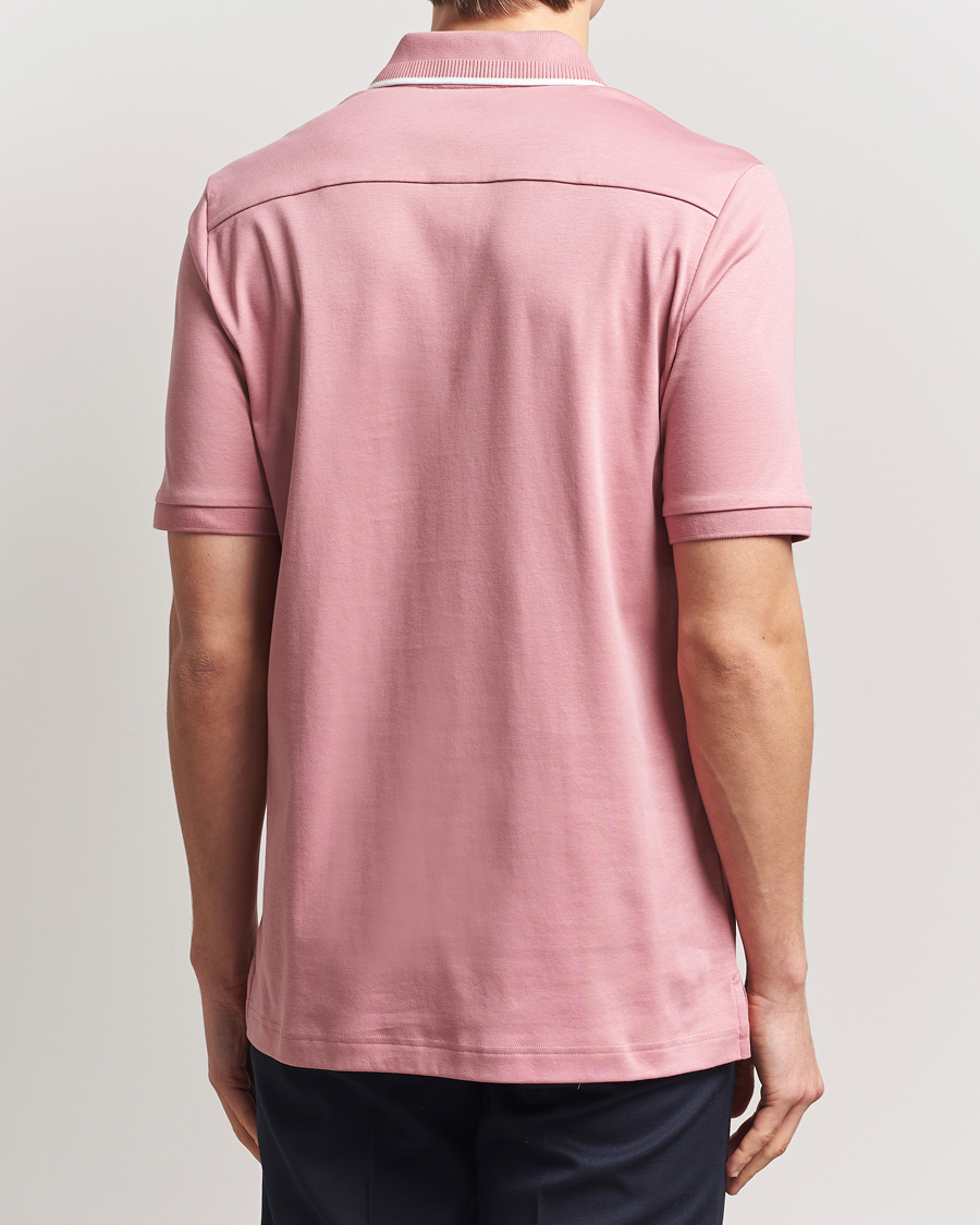 Herren | Poloshirts | Eton | Supima Cotton Interlock Polo Dusty Pink