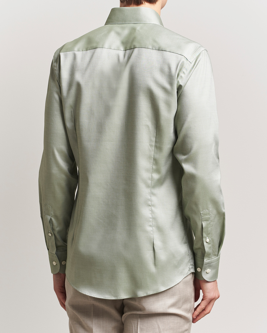 Herren | Hemden | Eton | Slim Fit Wrinkle Free Oxford Shirt Green