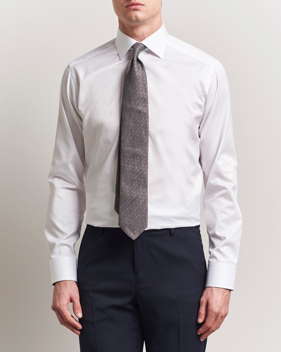 Herren | Hemden | Eton | Slim Fit Signature Twill Contrast Shirt White