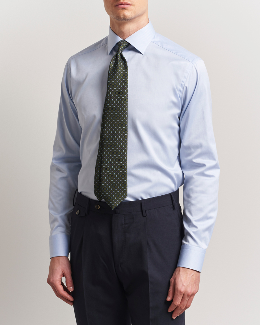 Herren | Hemden | Eton | Slim Fit Signature Twill Contrast Shirt Light Blue