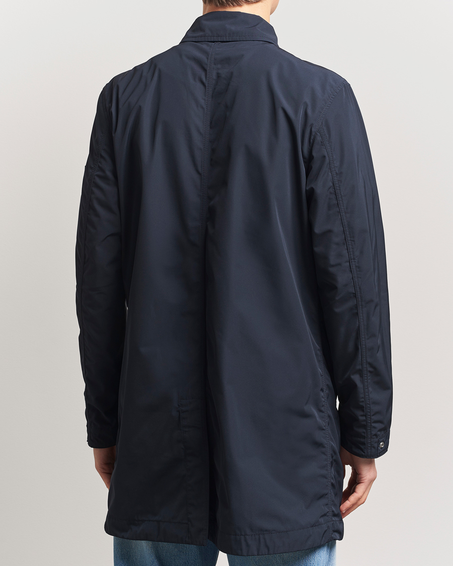 Herren | Jacken | Stone Island | Micro Twill Long Coat Navy Blue