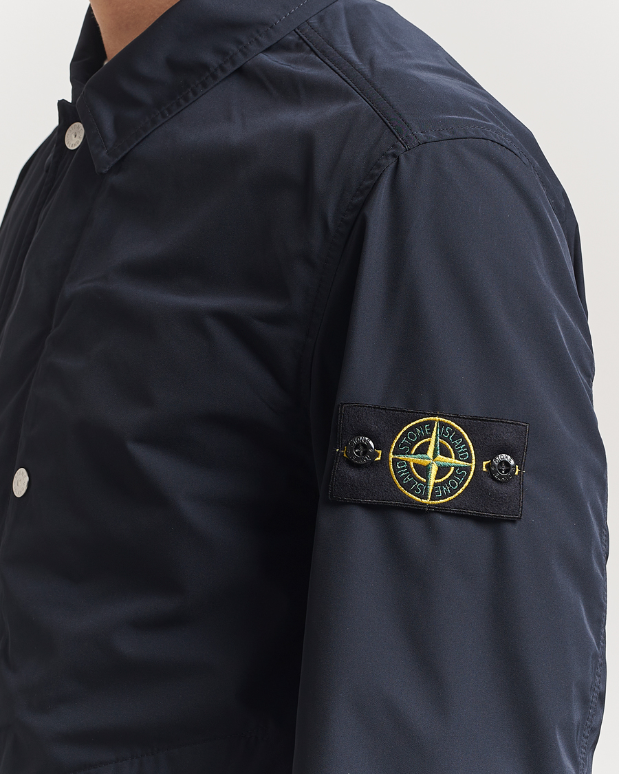 Herren | Jacken | Stone Island | Micro Twill Long Coat Navy Blue