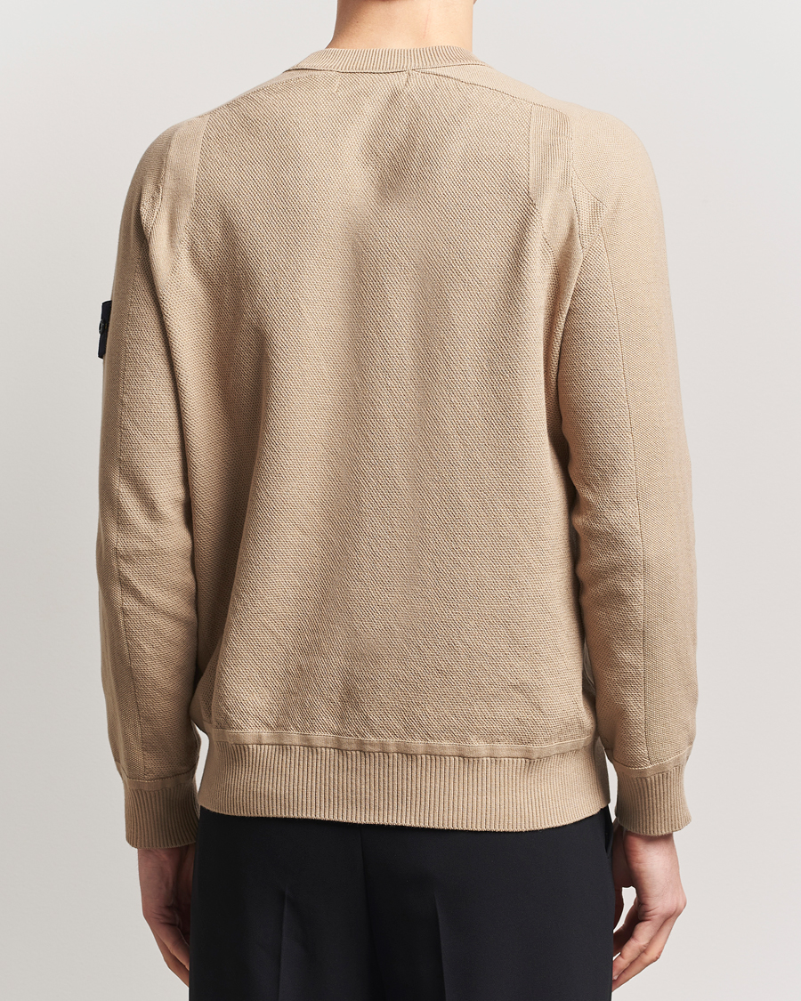 Herren | Pullover | Stone Island | Micro Stitch Organic Cotton Crew Biscuit