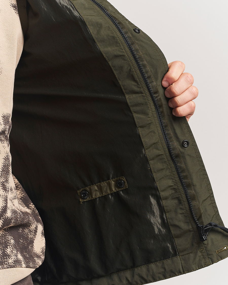 Herren | Jacken | Stone Island | Crinkle Reps Hooded Jacket Military Green