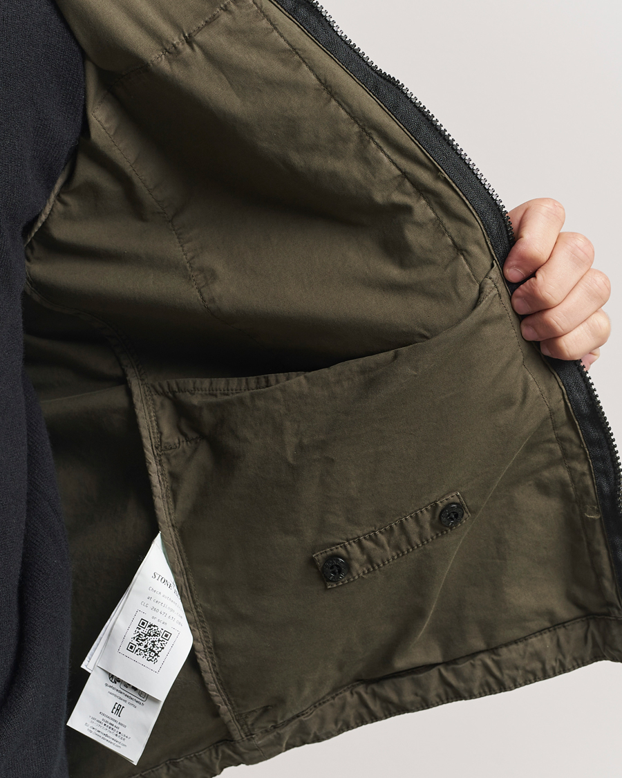 Herren | Jacken | Stone Island | Supima Cotton Stretch Hooded Jacket Military Green