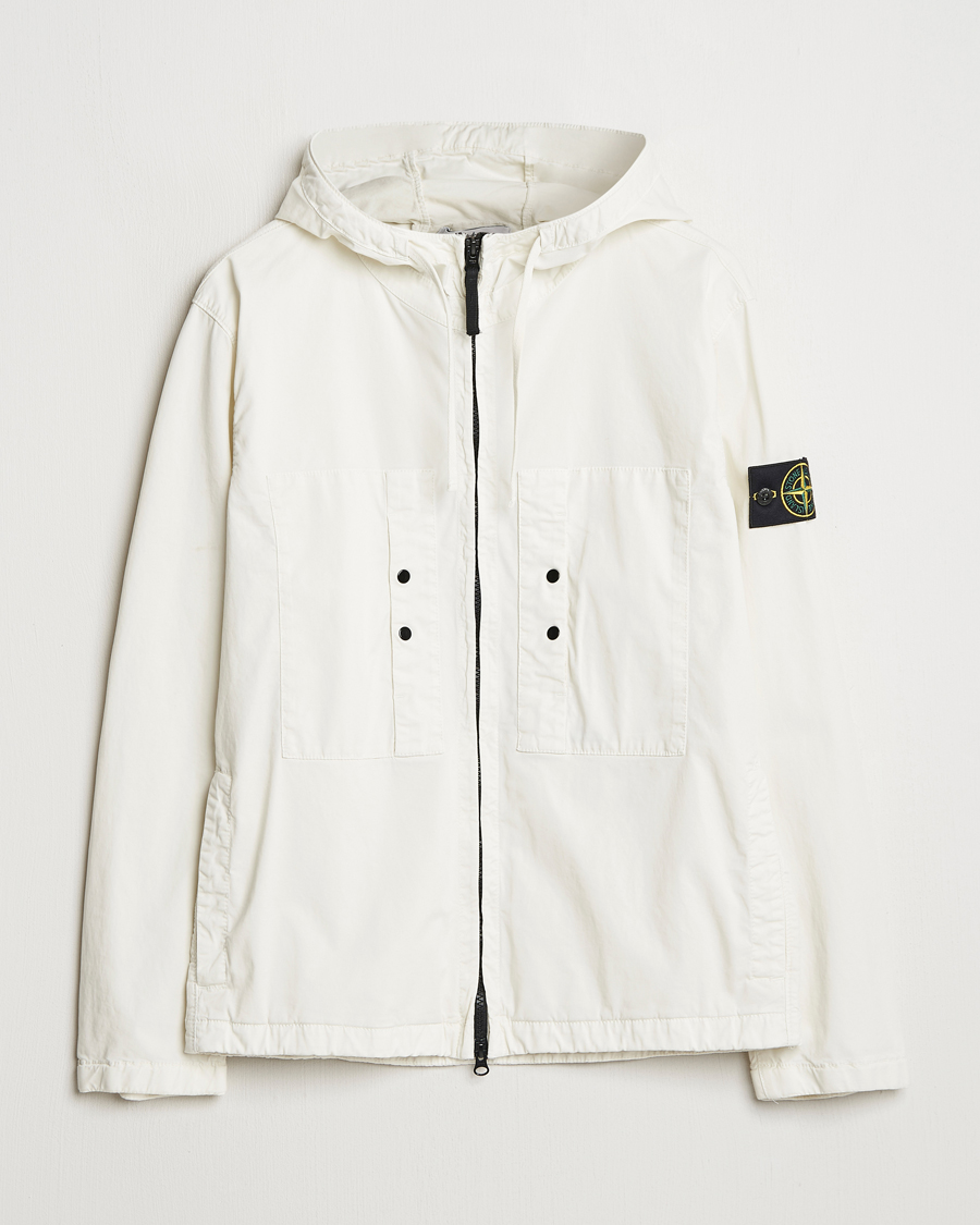Herren | Jacken | Stone Island | Supima Cotton Stretch Hooded Jacket Ivory
