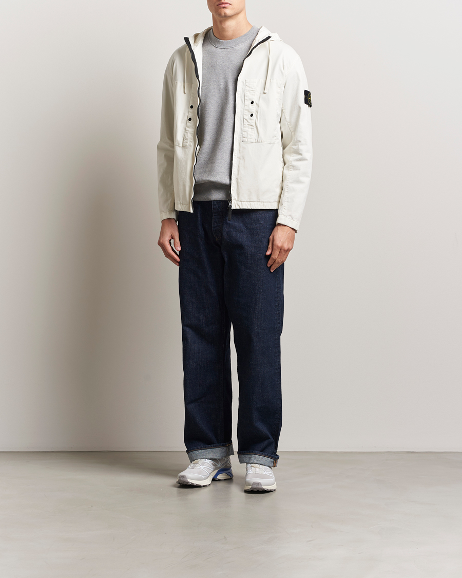 Herren | Jacken | Stone Island | Supima Cotton Stretch Hooded Jacket Ivory