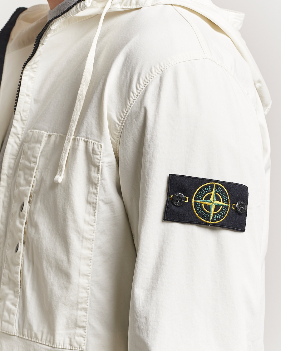 Herren | Jacken | Stone Island | Supima Cotton Stretch Hooded Jacket Ivory