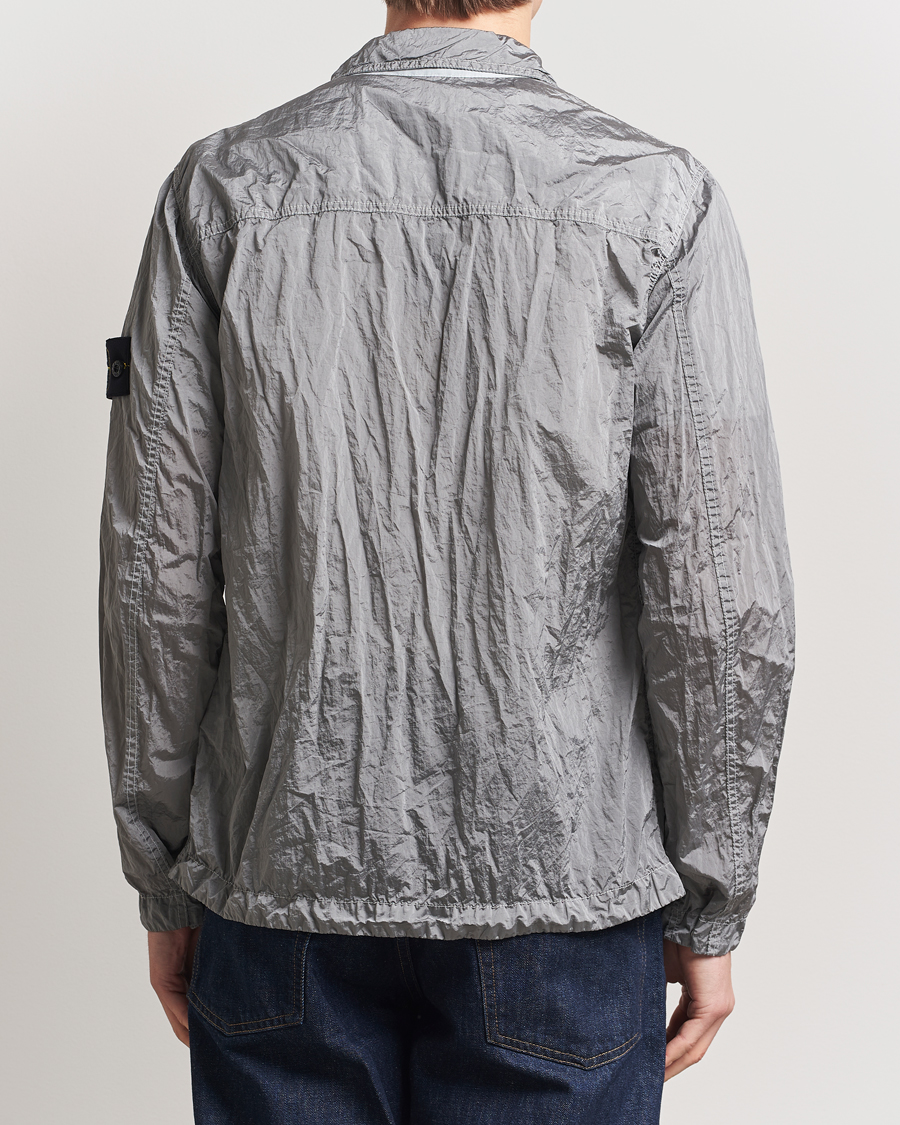 Herren | Hemden | Stone Island | Nylon Metal Zip Overshirt Pearl Grey