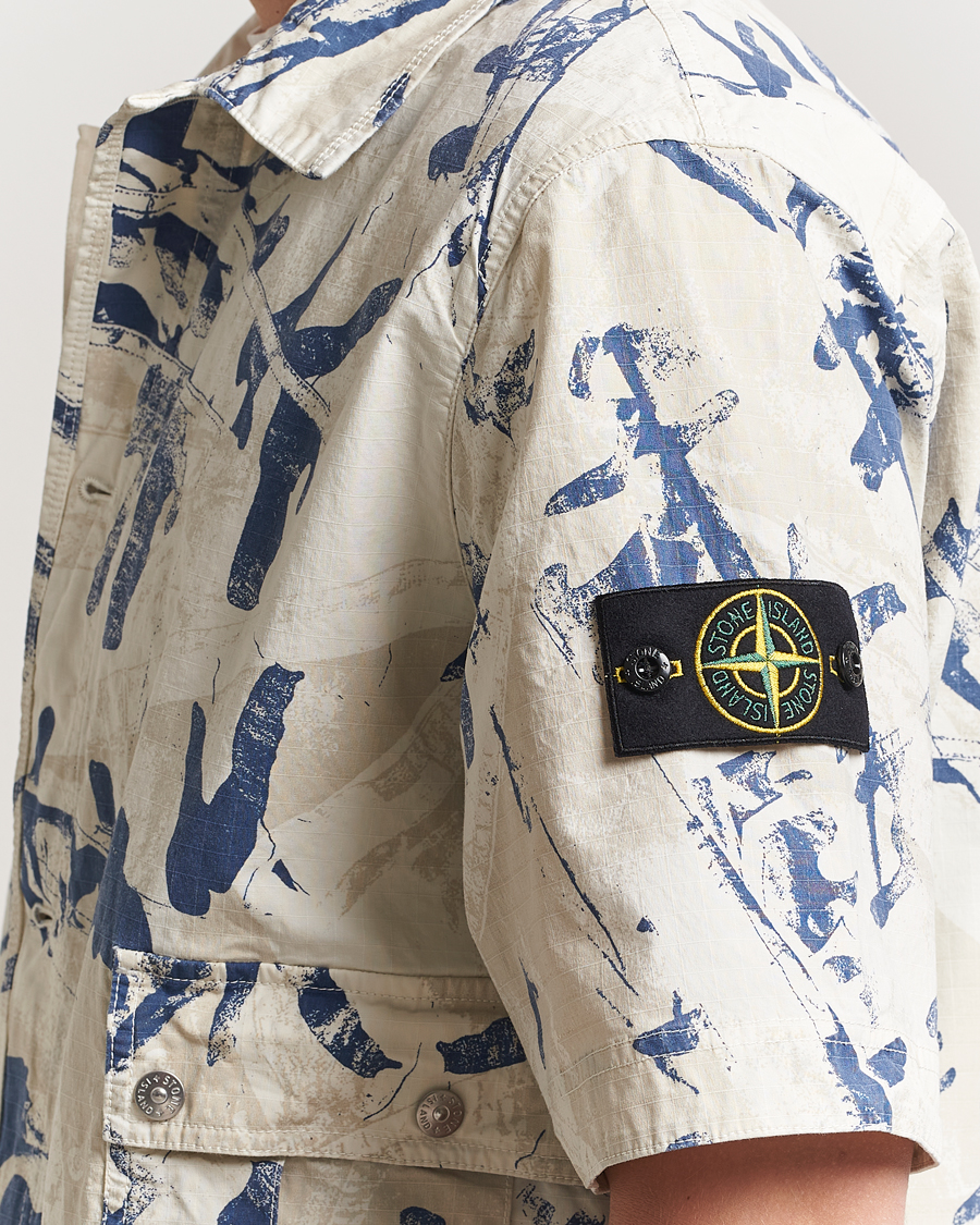 Herren | Hemden | Stone Island | Stretch Ripstop Camo Short Sleeve Shirt Desert