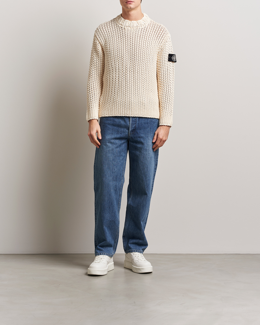 Herren | Pullover | Stone Island | UV Reactive Chain Stitch Sweater Cherry