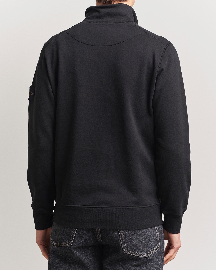 Herren | Pullover | Stone Island | Garment Dyed Fleece Half Zip Black