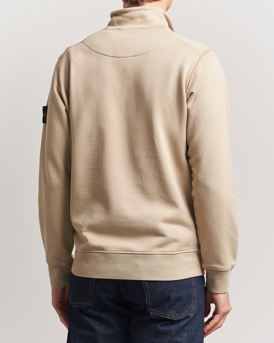 Herren | Pullover | Stone Island | Garment Dyed Fleece Half Zip Desert