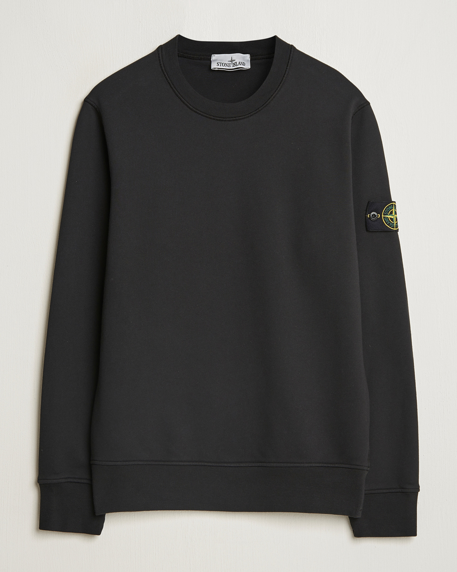 Herren | Pullover | Stone Island | Garment Dyed Fleece Sweatshirt Black