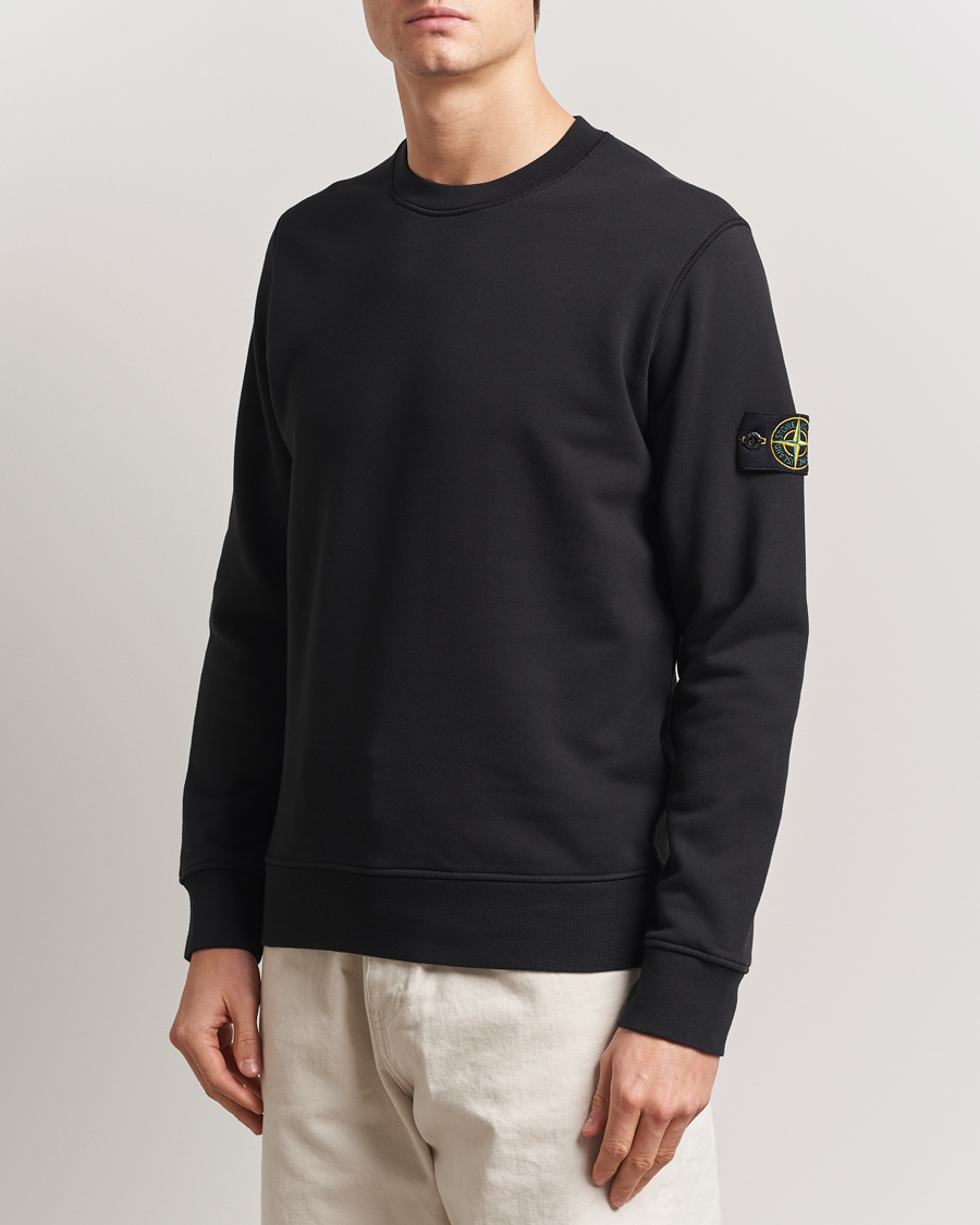 Herren | Pullover | Stone Island | Garment Dyed Fleece Sweatshirt Black