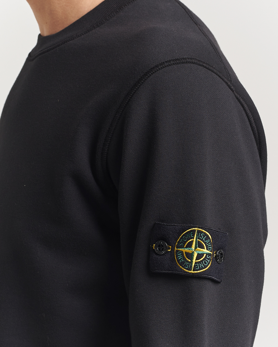 Herren | Pullover | Stone Island | Garment Dyed Fleece Sweatshirt Black