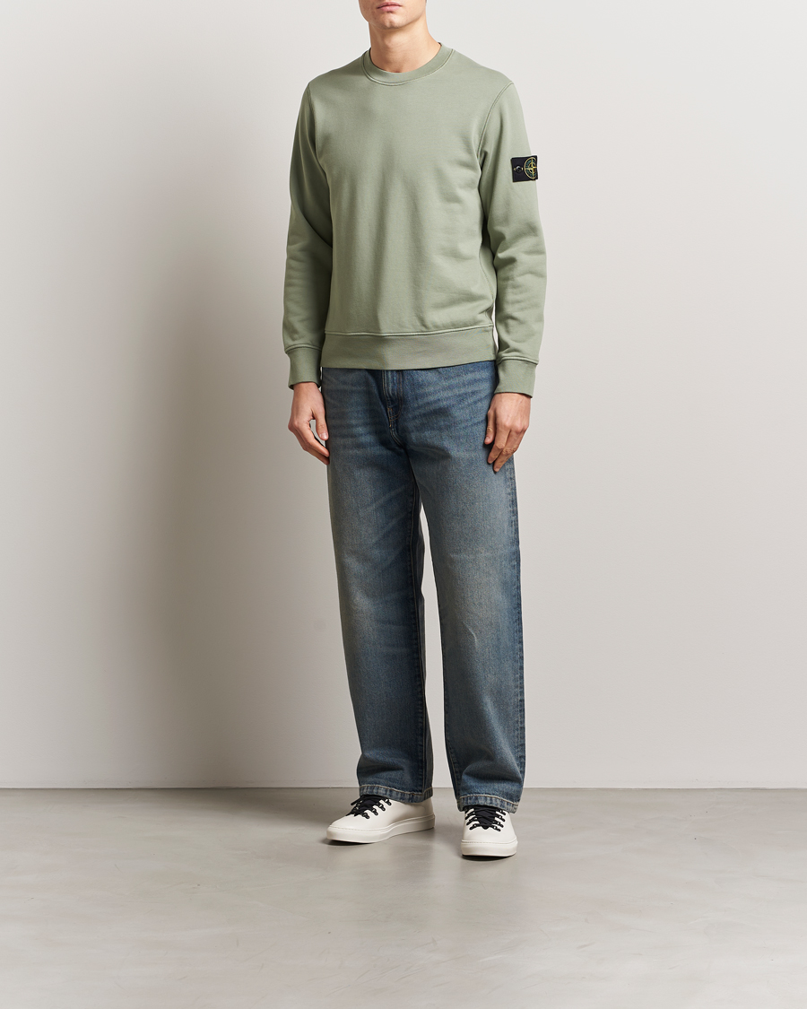 Herren | Pullover | Stone Island | Garment Dyed Fleece Sweatshirt Sage