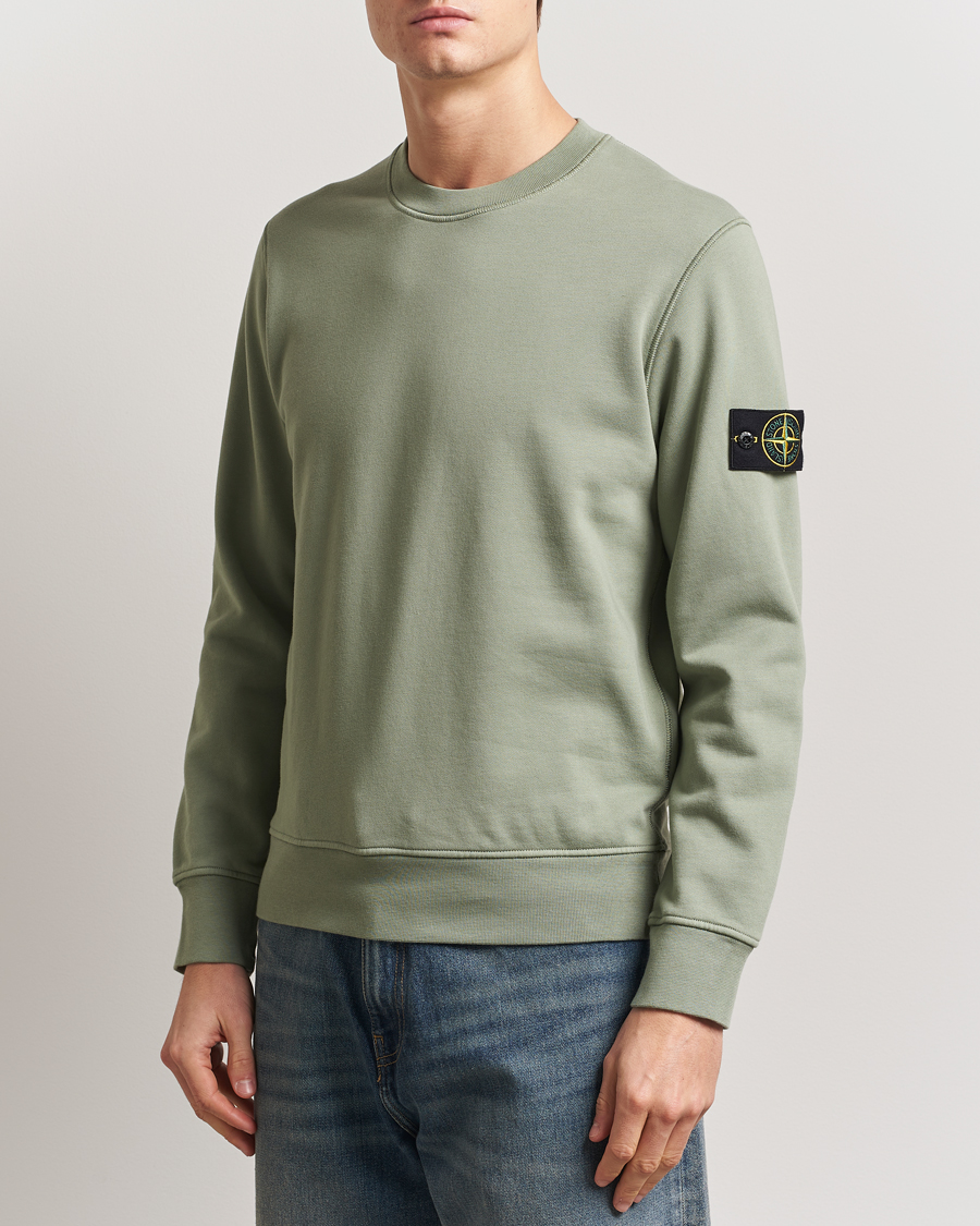 Herren | Pullover | Stone Island | Garment Dyed Fleece Sweatshirt Sage