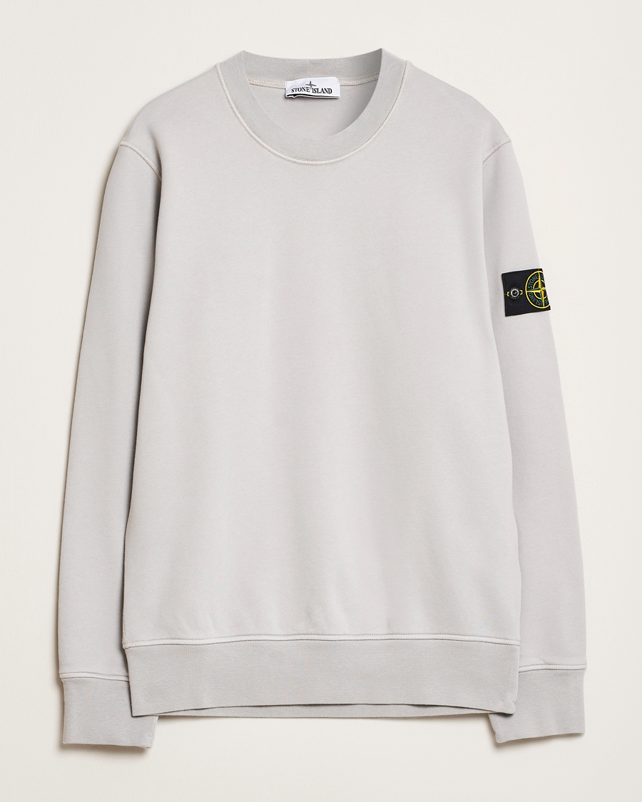 Herren | Pullover | Stone Island | Garment Dyed Fleece Sweatshirt Pearl Grey
