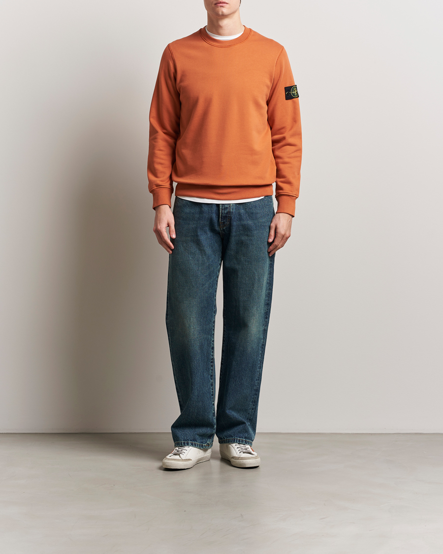 Herren | Pullover | Stone Island | Garment Dyed Fleece Sweatshirt Sienna