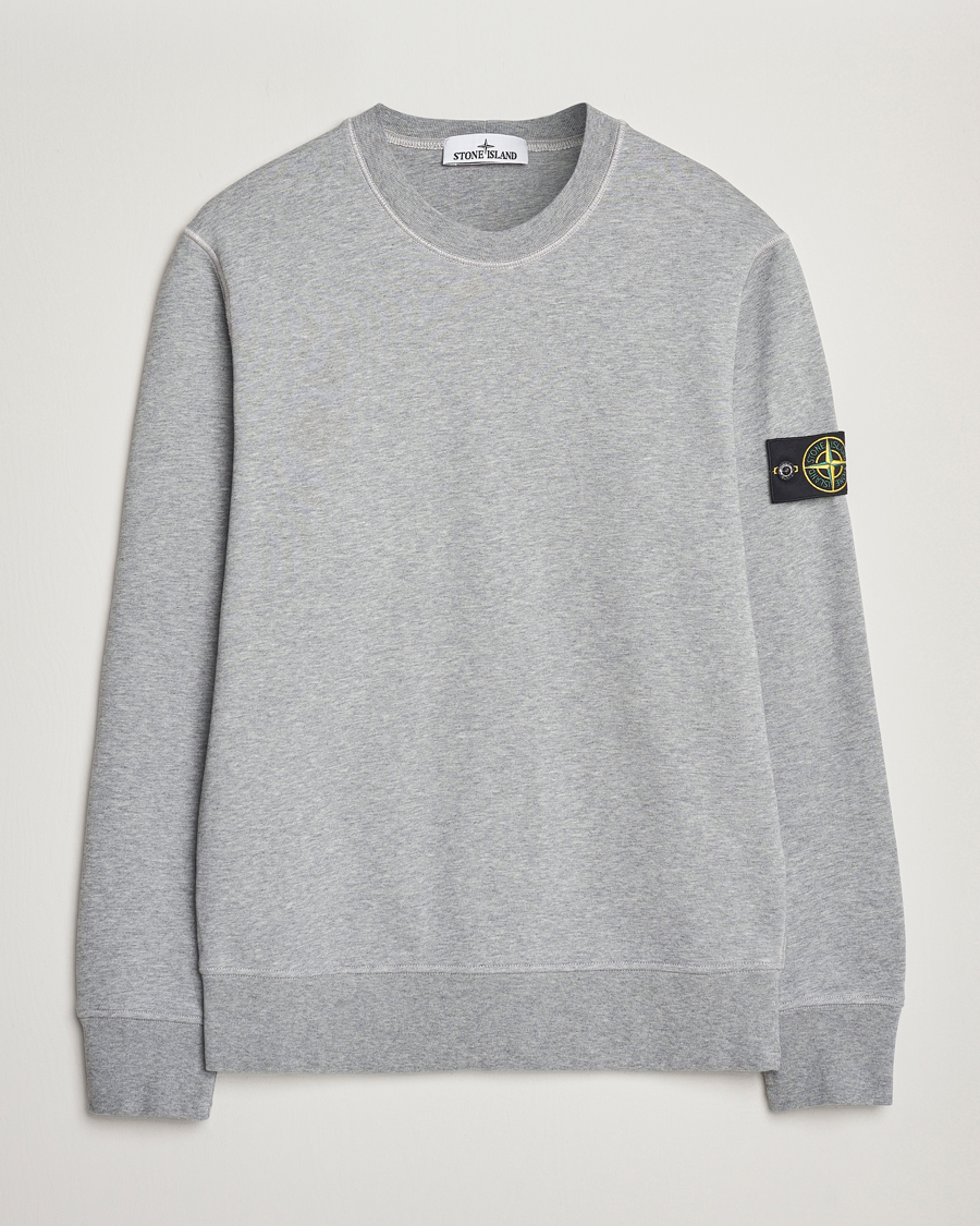 Herren | Pullover | Stone Island | Garment Dyed Fleece Sweatshirt Melange Grey