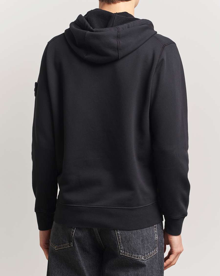 Herren | Pullover | Stone Island | Garment Dyed Fleece Full Zip Hood Black