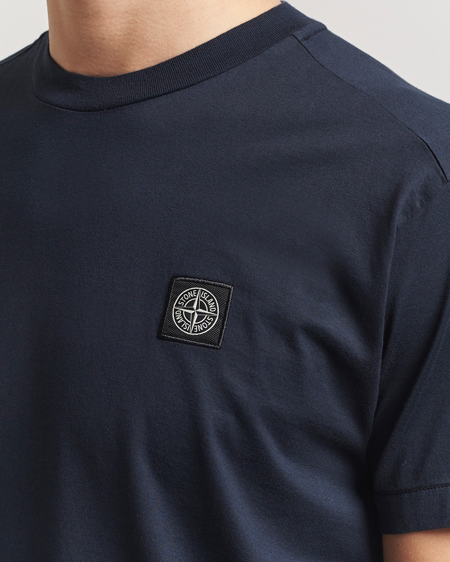 Herren | T-Shirts | Stone Island | Garment Dyed Cotton Jersey T-Shirt Navy Blue