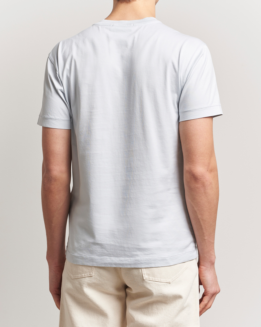 Herren | T-Shirts | Stone Island | Garment Dyed Cotton Jersey T-Shirt Sky Blue