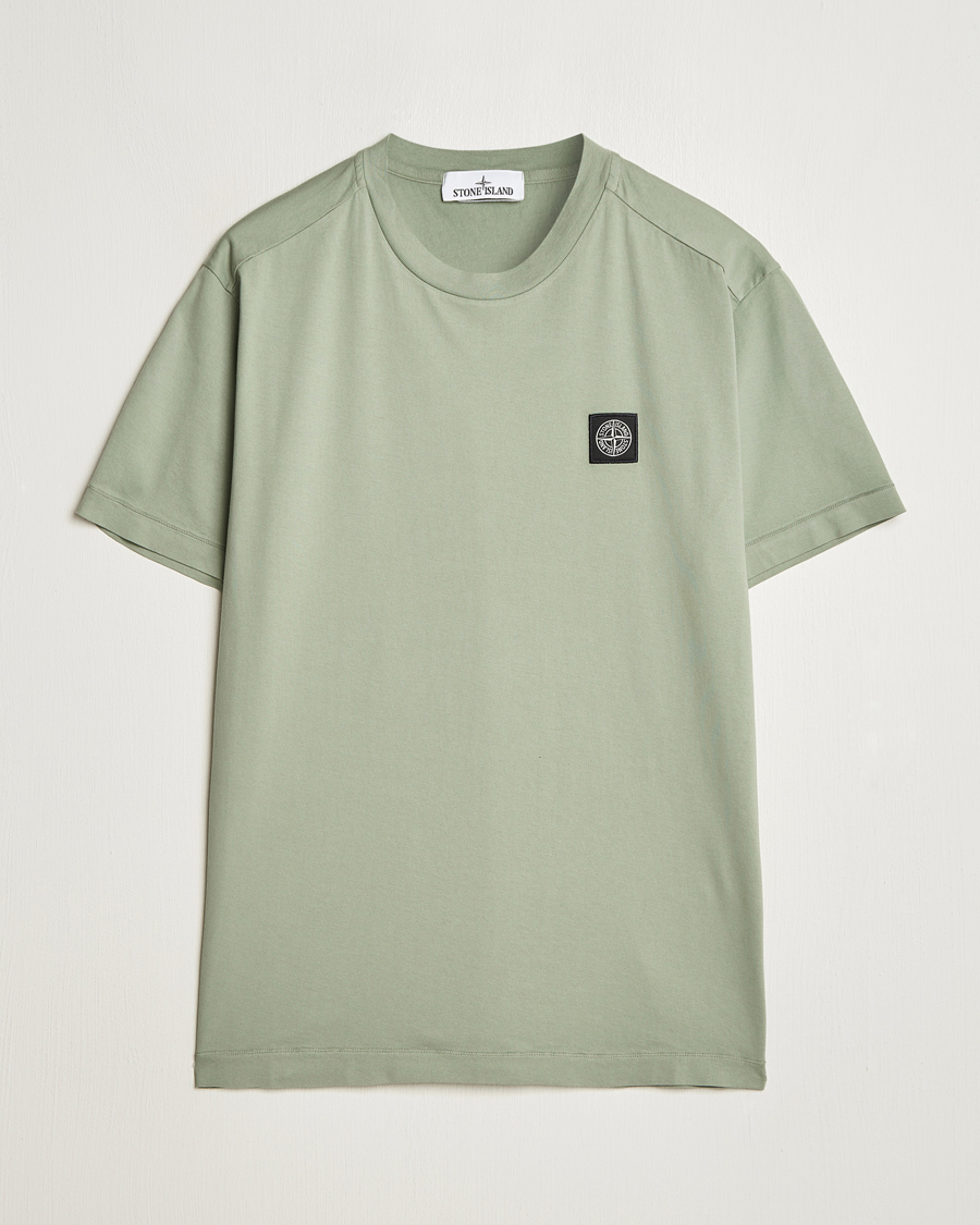 Herren | T-Shirts | Stone Island | Garment Dyed Cotton Jersey T-Shirt Sage