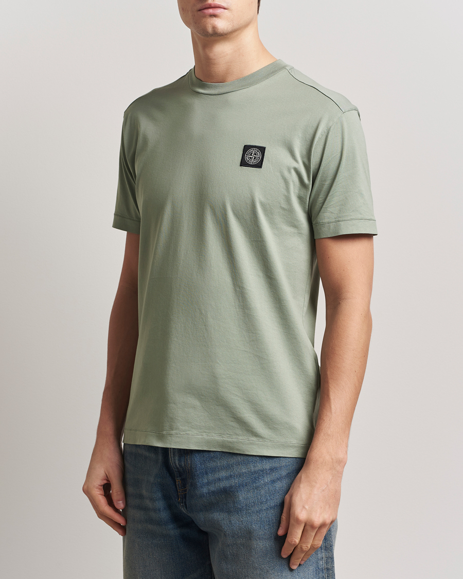Herren | T-Shirts | Stone Island | Garment Dyed Cotton Jersey T-Shirt Sage